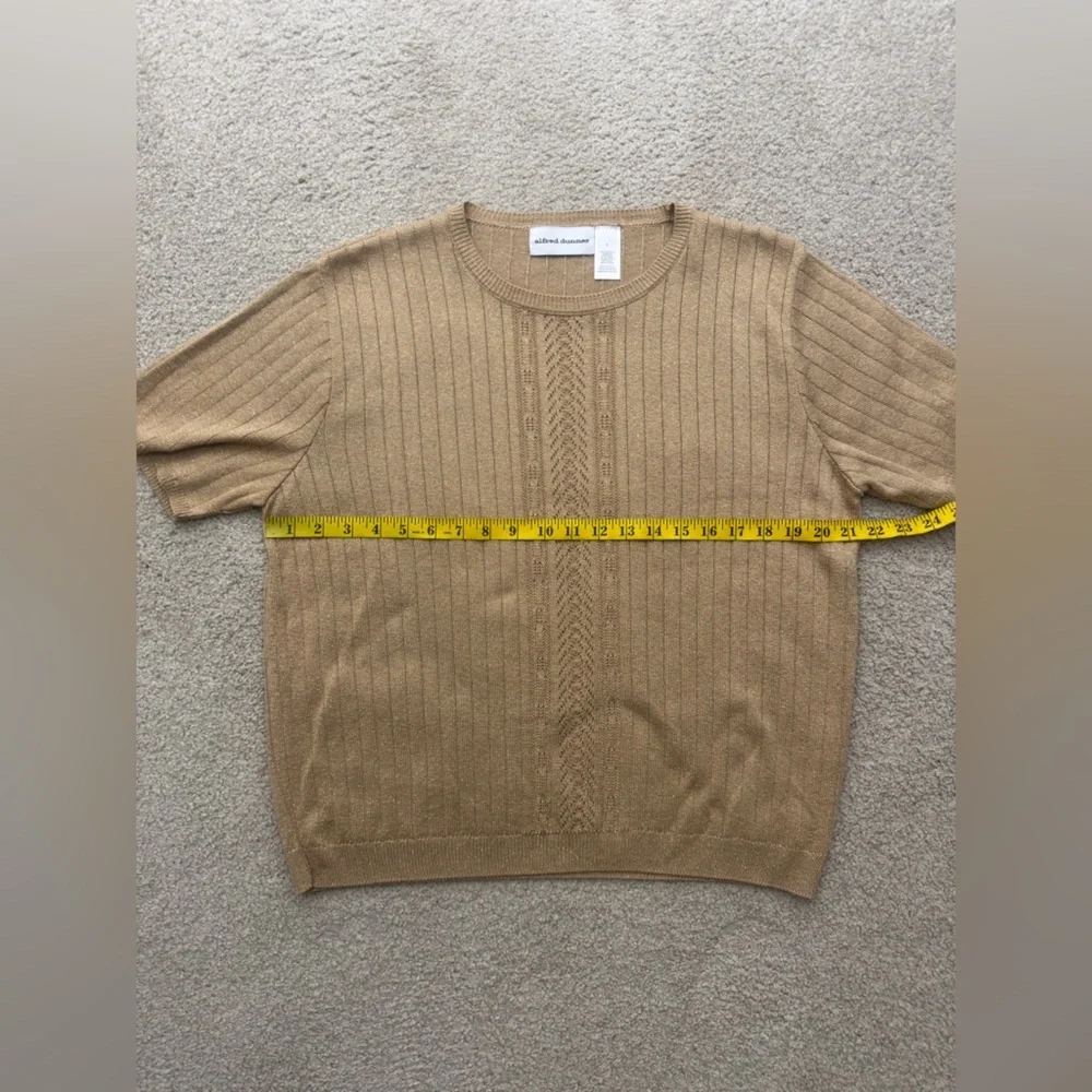 Women’s Tan/Gold Accents Alfred Dunner Top